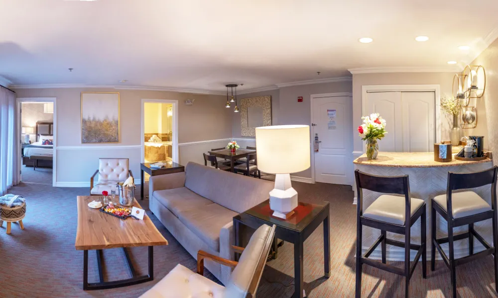 Bridal suite at Minerals Hotel