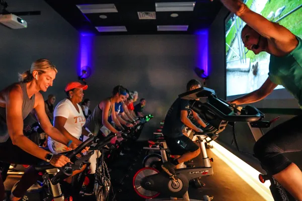 Spin class.