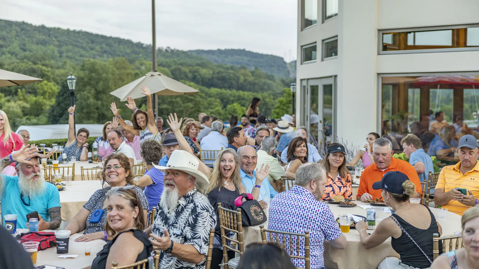 Attendees of Black Bear Bourbon and BBQ.