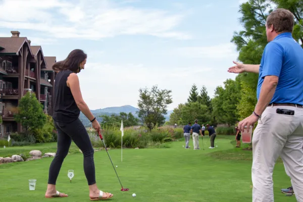Putt and pour activity